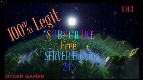 How To Create minecraft 0.14.3/Craftsman/Mastercraft| 24/7 Server |NYXER GAMER