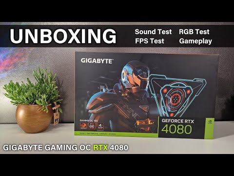 Gigabyte Gaming OC RTX 4080 | UNBOXING - FPS - Sound - Gameplay - Temperature - RGB Test