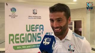 Félix Rial na previa do Galicia-Eslovenia da Copa das Rexións UEFA