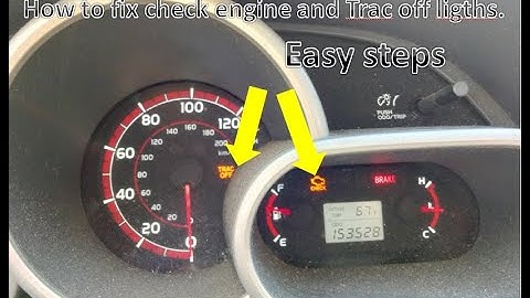How to fix check engine & trac off lights on Toyota corolla matrix