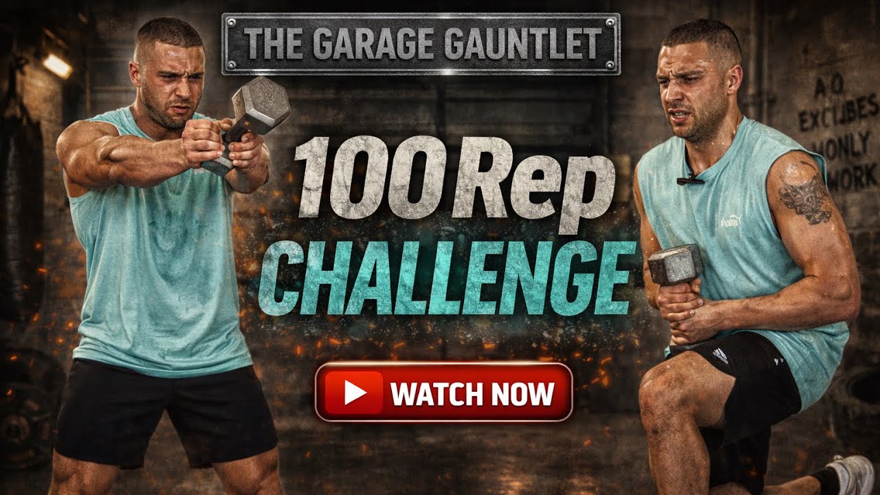 💪 100 Rep Challenge | Full-Body Dumbbell Workout (Mental Toughness Test ...
