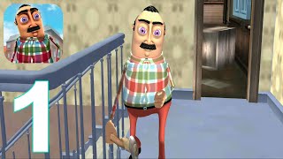 Hello Crazy Neighbor Game Secret Family Escape 3D Gameplay Walkthrough Part 1 (IOS/Android) screenshot 2