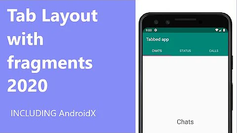 Create tab layout with fragments in Android studio 2020