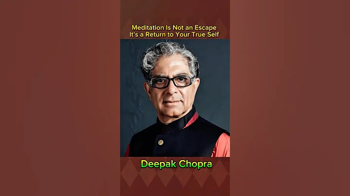 Meditation Is Not an Escape — It’s a Return to Your True Self | Deepak Chopra Insight #shorts