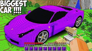 Who PARKED THE BIGGEST PORTAL SUPER CAR NEAR THE VILLAGE in Minecraft ? NEW PORTAL SUPER CAR !