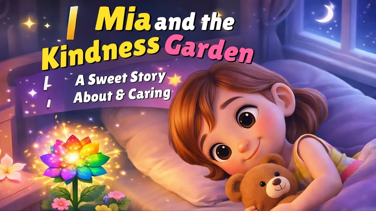Mia's Magical Bedtime Adventure with Her Bunny Friend | books for kids tv