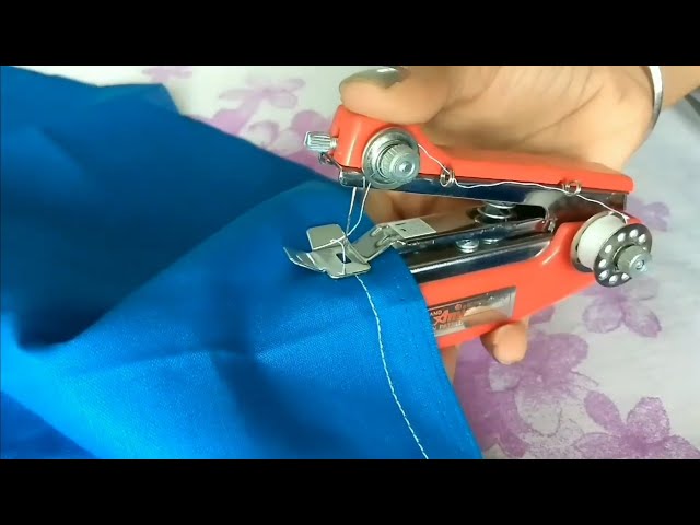 how to use a stapler looking portable sewing machine｜TikTok Search