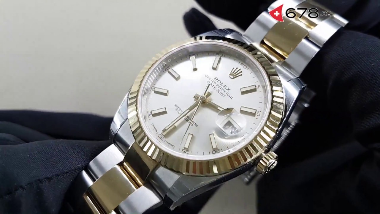 Rolex Datejust II 126333-0001 Steel and Yellow Gold 41 mm - YouTube