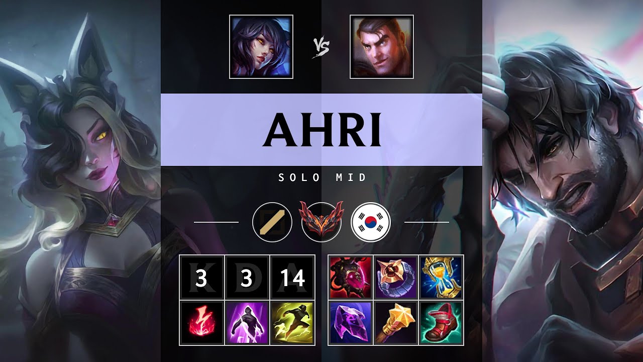 Ahri Mid vs Jayce - KR Grandmaster Patch 25.12