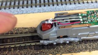 SDN144K0A Sound Decoder Installed in N-scale Kato E8 Part 2 - No Shell