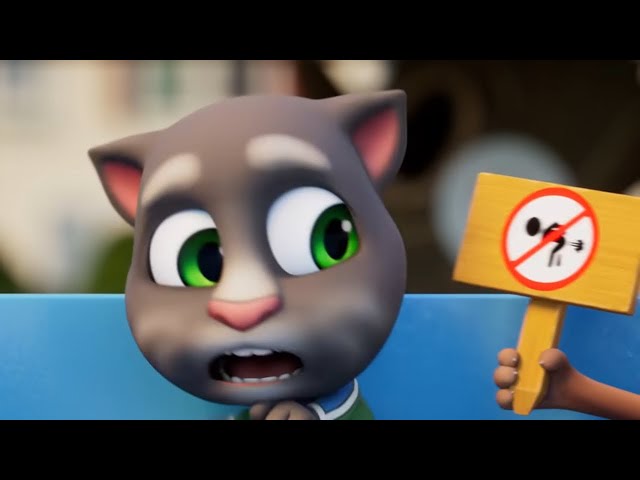 Cortos de Talking Tom - Indisciplina en la piscina (Temporada 2 Episodio 15) class=