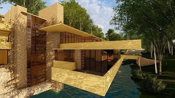 falling water video animation in lumion 9