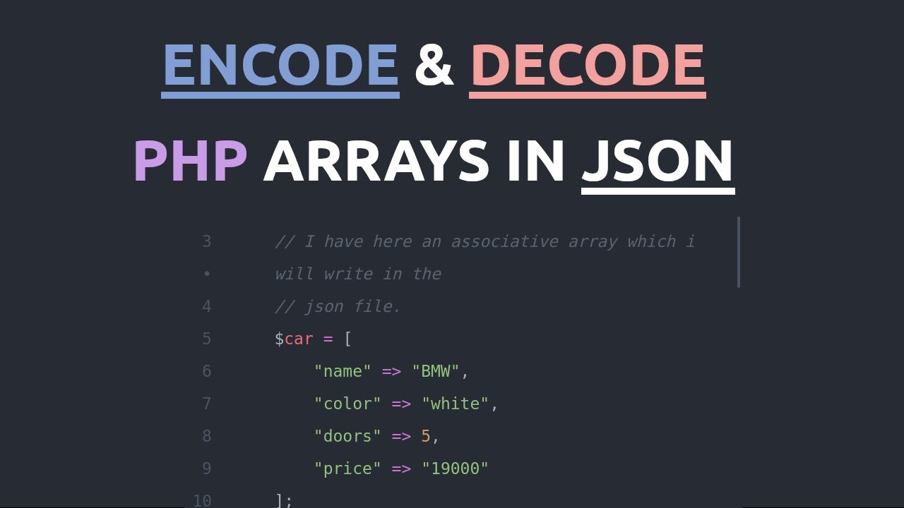 php json_encode ภาษาไทย  2022 Update  How to encode and decode JSON data using PHP | PHP and JSON Tutorial.