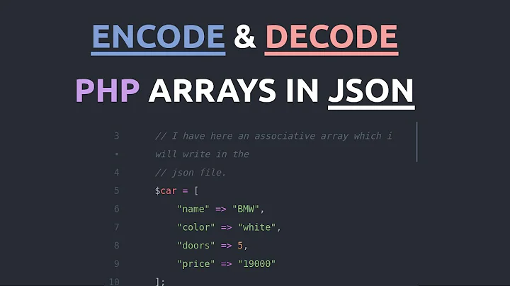 How to encode and decode JSON data using PHP | PHP and JSON Tutorial.