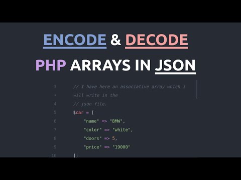 How to encode and decode JSON data using PHP | PHP and JSON Tutorial.