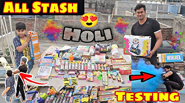 Testing All Holi Stash 2021 | Latest Testing holi vlog | Different types of होली stash 😍 |