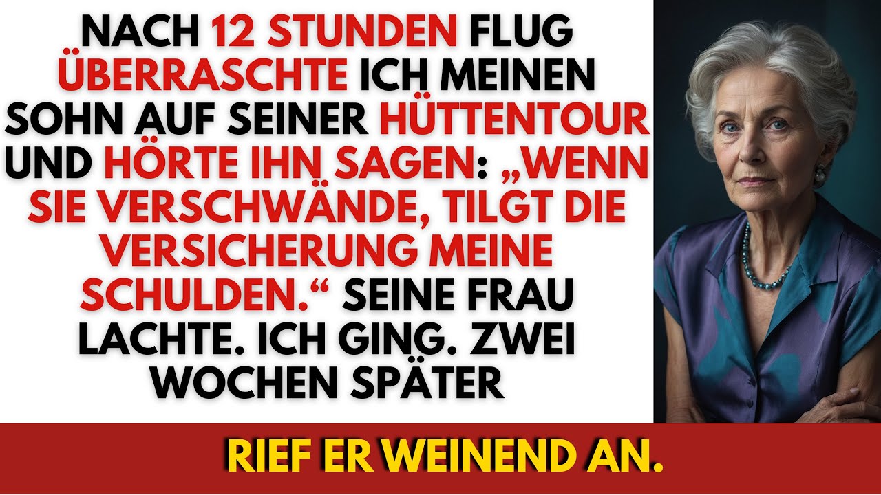Ich flog 12 Stunden, um meinen Sohn zu überraschen – und hörte ihn einen Plan schmieden