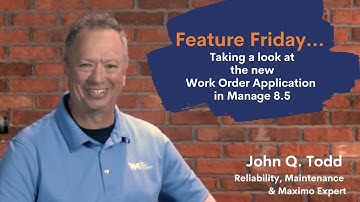 Taking a look at the new Work Order application in Manage 8.5 – IBM Maximo & MAS | Feature Friday