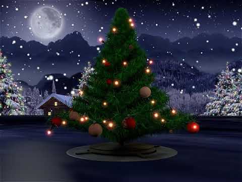 Christmas snow scene wallpapers wallpaper hd Christmas tree animation - YouTube