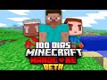 Sobreviví 100 días en LA PRIMERA VERSIÓN de MINECRAFT...