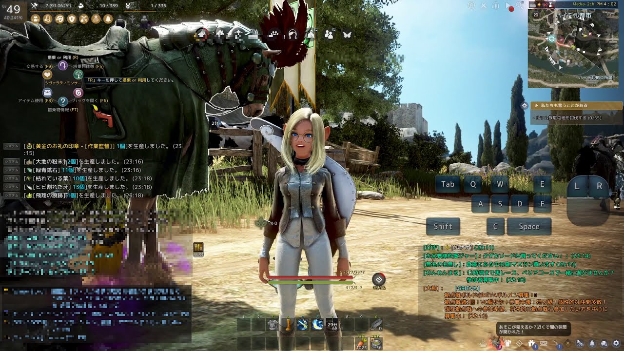 黒い砂漠pc 瞬間加速と連 瞬間加速のレベル上げ Youtube