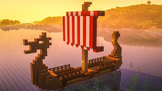 Minecraft&#39;ta Viking gemisi yapımı