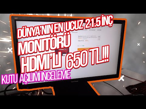 DÜNYA'NIN EN UCUZ 21.5 İNÇ MONİTÖRÜ 650TL ViewSonic VA2223-h İNCELEME VE KUTU AÇILIMI!!!