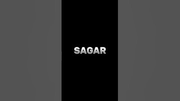 SAGAR 👈🏻 NAME EDIT SHORT 😍 #shorts #viral #sagar #namestatus #viralplzz....COMMENT YOUR NAME