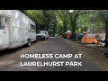 Homeless people continue to camp around Laurelhurst Park, neighbors fed up