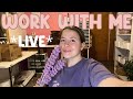 Late Night Work Sesh! Come put together crochet flowers with me + chat