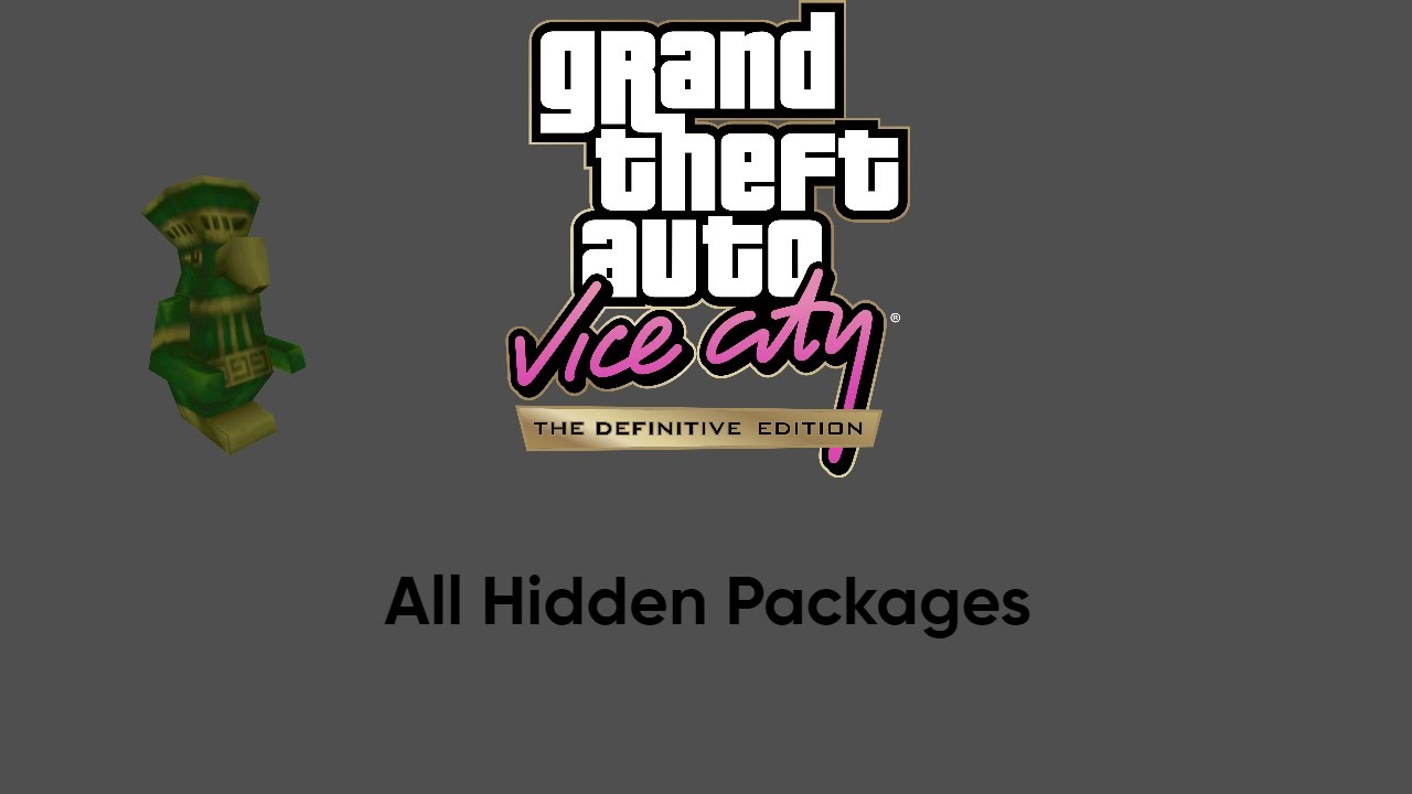 GTA Vice City Definitive Edition All Hidden Packages Walktrough YouTube