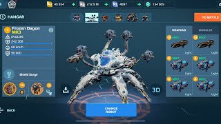 Dagon With New Frozen Weapon | War Robots Gameplay