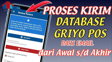 Cara Kirim Database Aplikasi Kasir Griyo Pos dari Email dari Awal Sampai dengan Terupdate di Hp Lain