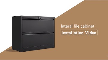 Installation Guides：2 Draws Lateral File Cabinets - Black | 2023 V1.0