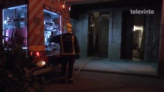 Incendio nunha cheminea na zona vella de Chantada