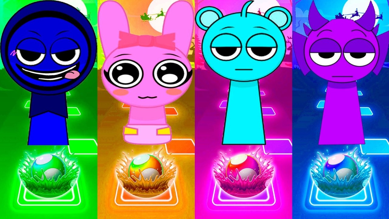 Coffin Dance Sprunki – Level 198 | Funny Sprunki Cartoons | Tiles Hop