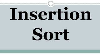 Insertion Sort using Python 3