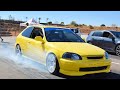 Honda Civic B20 VTEC DRAG RACING ||| SLOW AF 😱