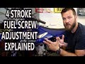 How to adjust idle on 4 stroke dirt bikes - fuel screw adjustment