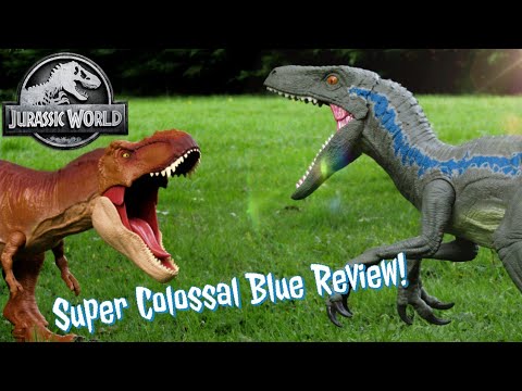 Jurassic World Super Colossal Blue Review Jurassic Collector Youtube
