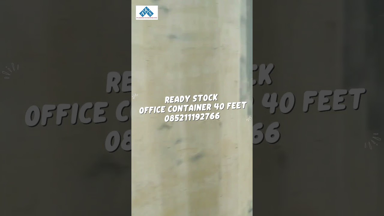 jual Office Container 40 feet Baru. 