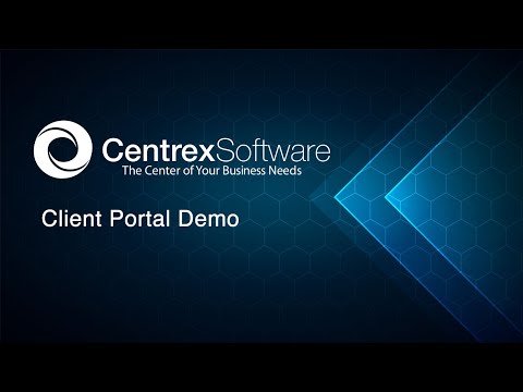2021 Centrex Software Client Portal Sales Demo