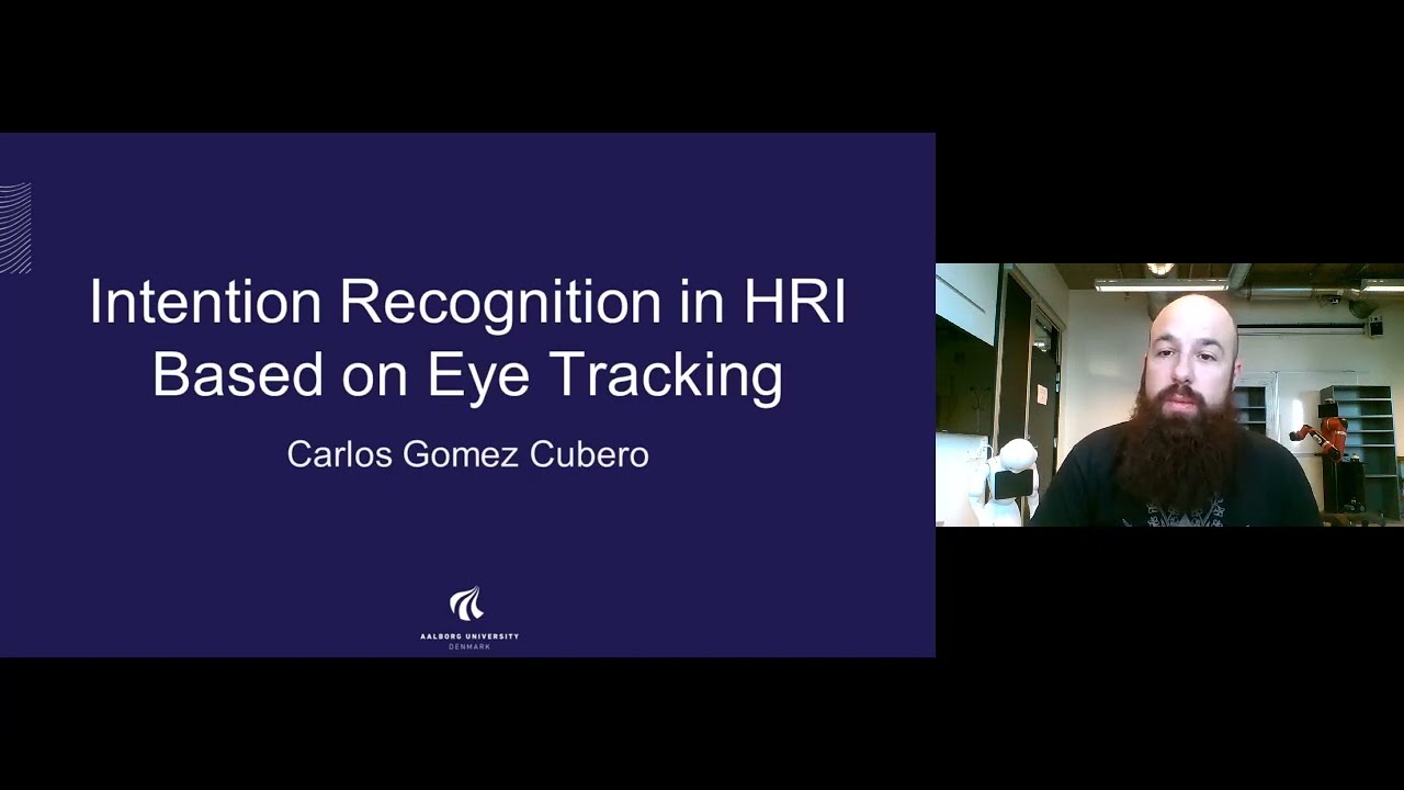 Interact 2021 Intention Recognition in HRI from Eye Tracking - YouTube