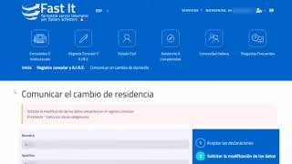 Cambio de domicilio por Fast.it