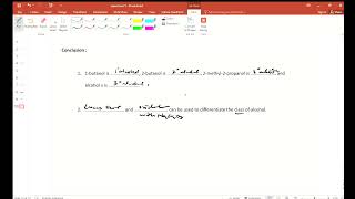 Experiment 5 : Reactions of Hydroxy Compounds [Conclusion]