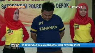 Polisi Tembak Pelaku Pencabulan Anak Bawah Umur