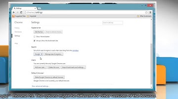 How to set default search engine in Google™ Chrome on Windows® 8.1 PC