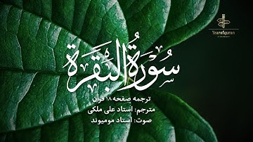 ترجمه فارسی سوره بقره (آیه 113 تا 119) استاد علی ملکی | با صدای استاد مومیوند | سال قرآن
