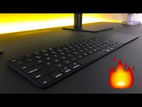 Custom Matte Black Apple Keyboard + Trackpad! - YouTube