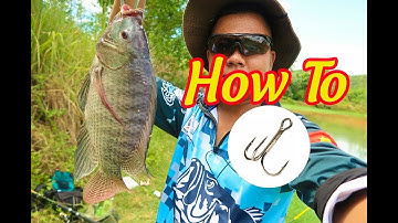 Cách câu rô phi bằng lưỡi ba tiêu, tự đóng mồi, không lo sẩy, toàn cá bự chà bá lửa